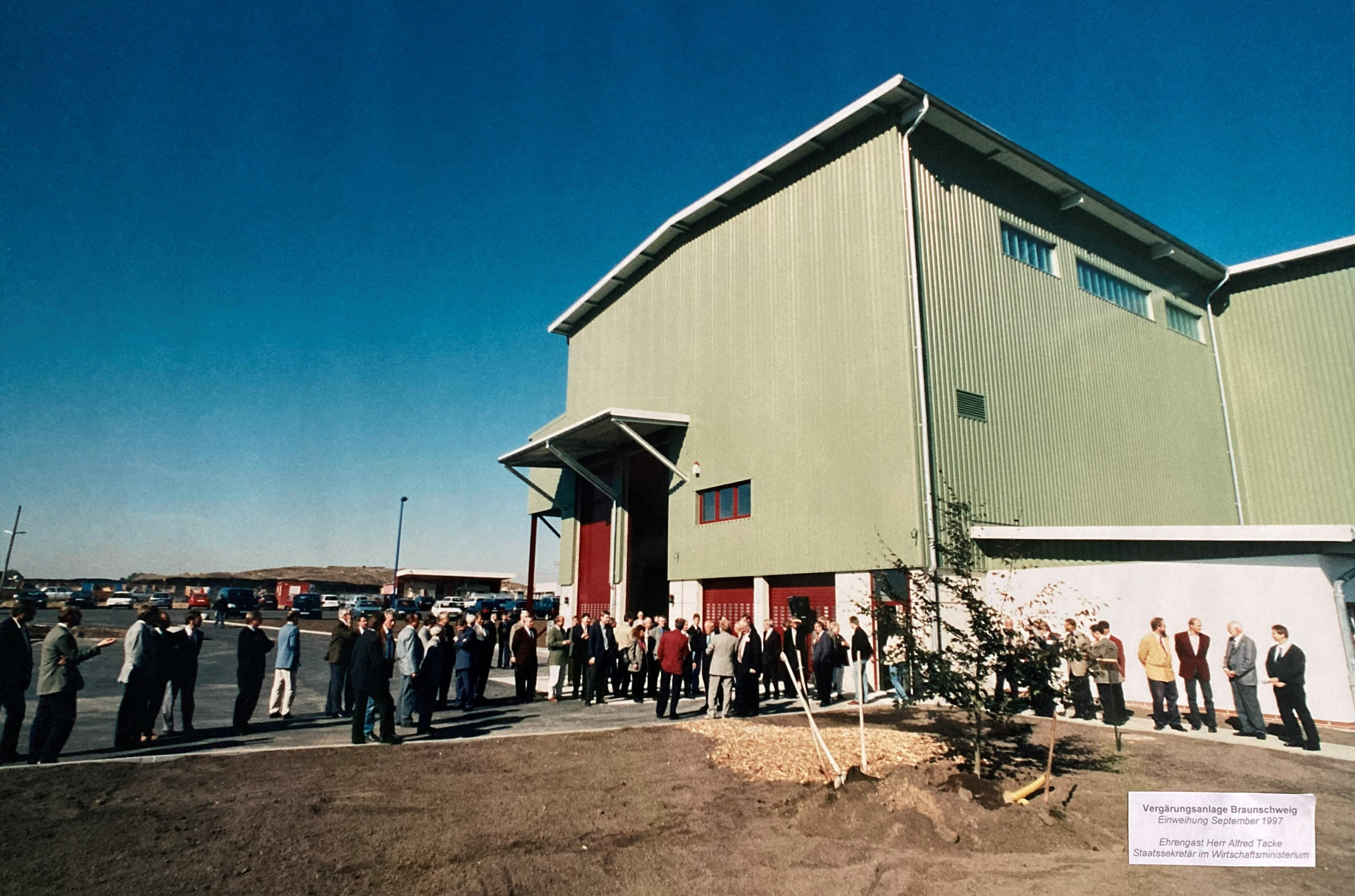 Biogasanlage Braunschweig - Eröffnung im Jahr 1997