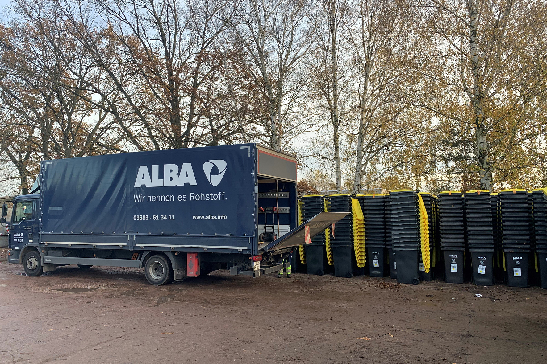 Gelbe Tonne LUP - Auslieferung